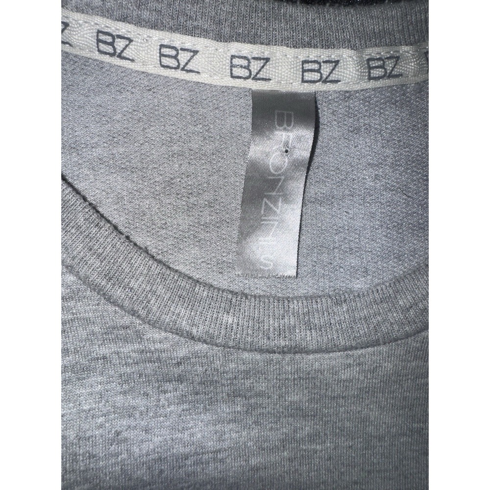 Stanford Graphic Crewneck Sweatshirt Gray Blue Sleeves EST.83 BZ Size Small - Picture 5 of 7